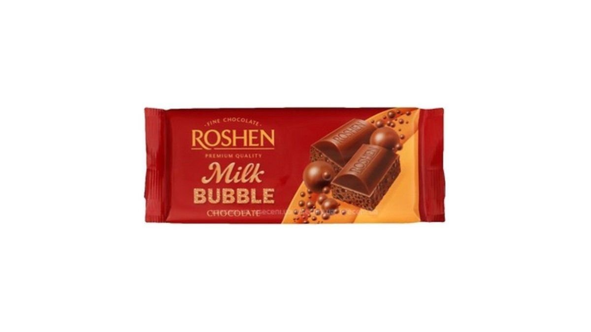 Шоколад roshen 80гр молочный пористый