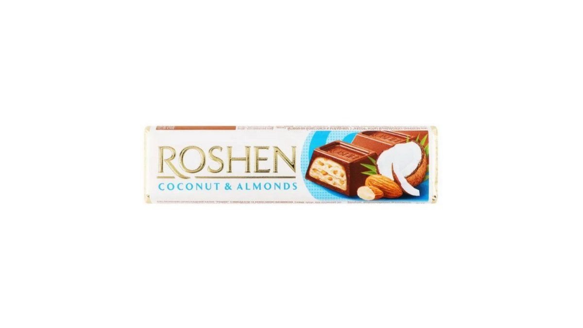 Шоколадный батончик Roshen Кокос-Миндаль 38 г