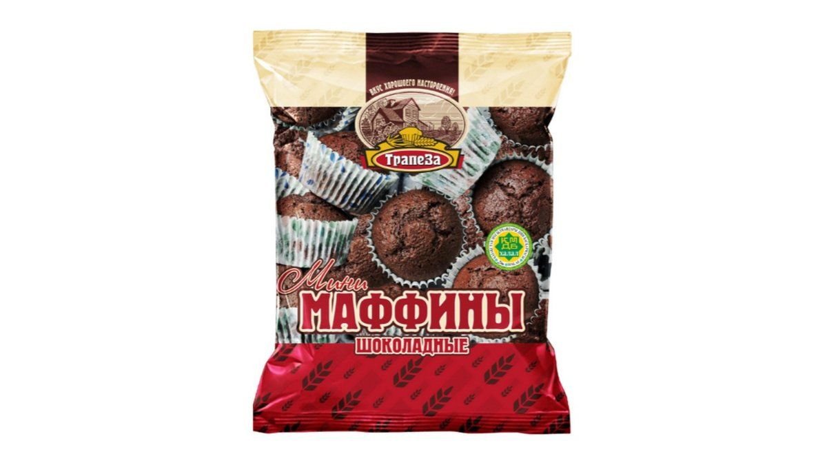 Мини-маффины Трапеза шоколадные 450 г