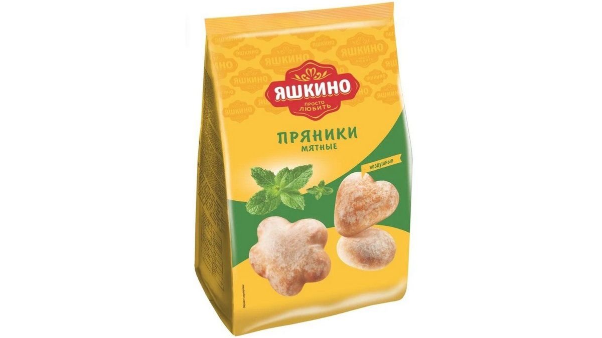 Яшкино пряники, пряники яшкино 350 гр., мятные, шт.