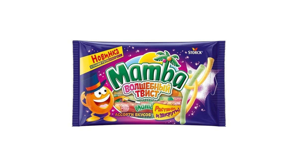 Жевательные конфеты Mamba Волшебный Твист 70 г