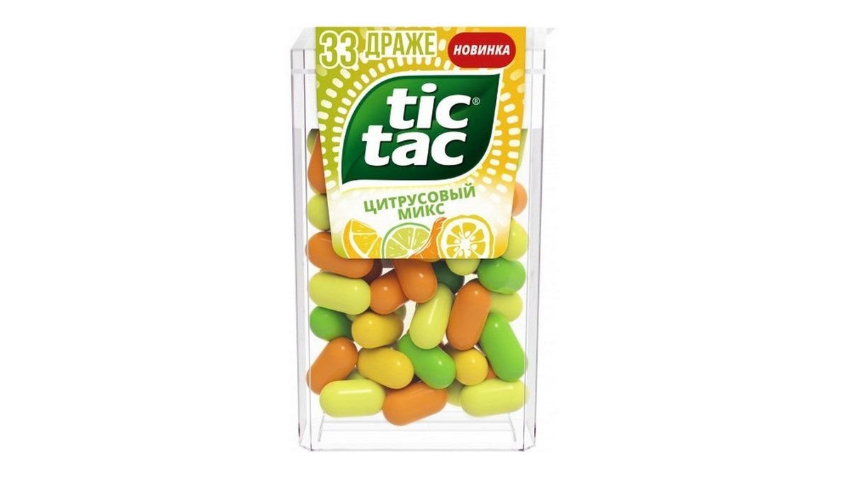 Драже TIC TAC Цитрусовый микс 16г п/у