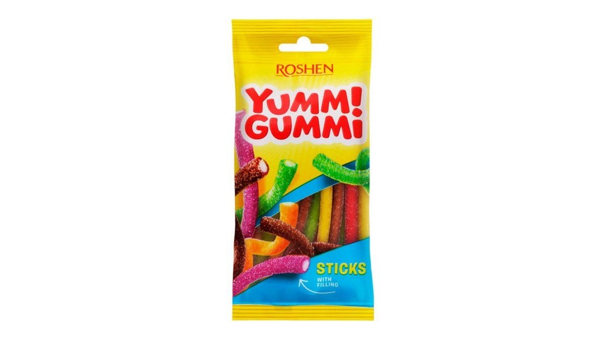 Мармелад roshen 70гр yummi gummi sticks