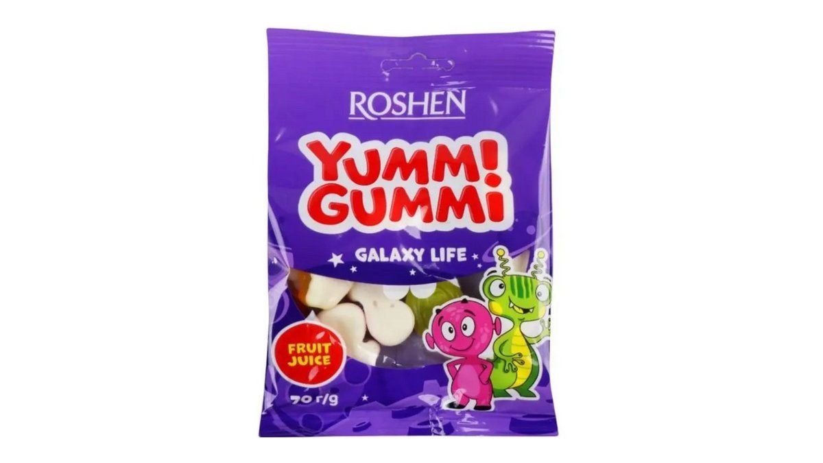 Yummi Gummi Конфеты Желейные Galaxy Life 70гр