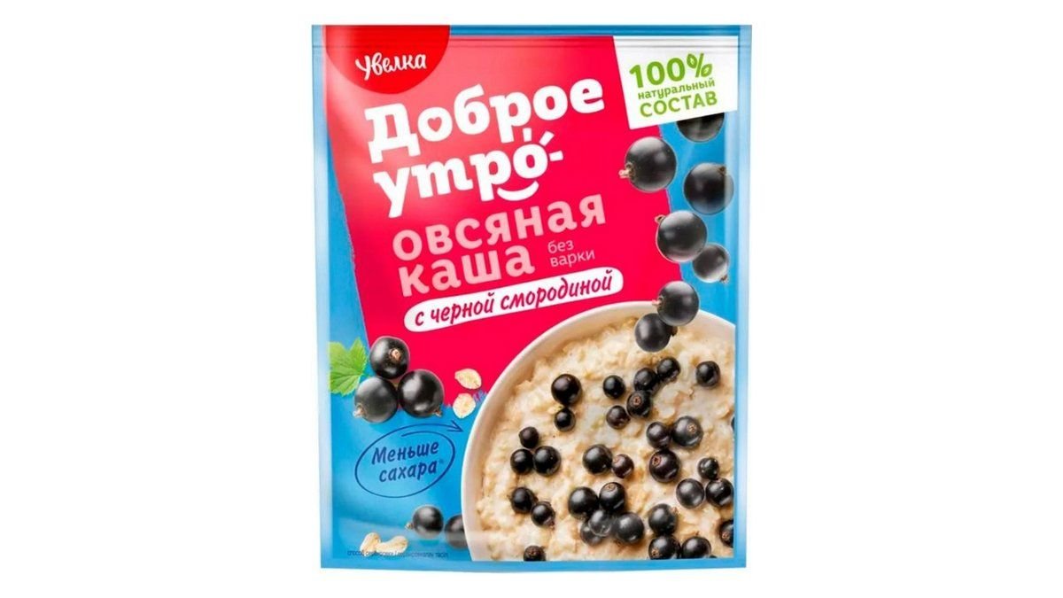 Каша Увелка овсяная с черной смородиной 40 г