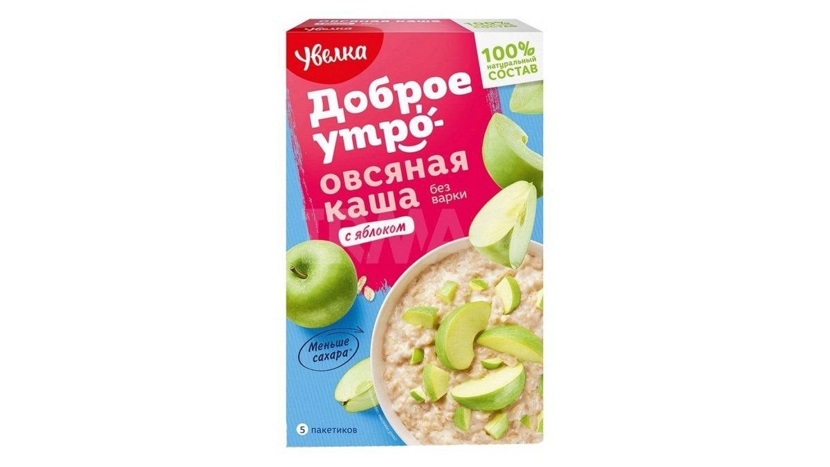 Увелка, каша увелка 200 гр., овсяная с яблоком, шт.