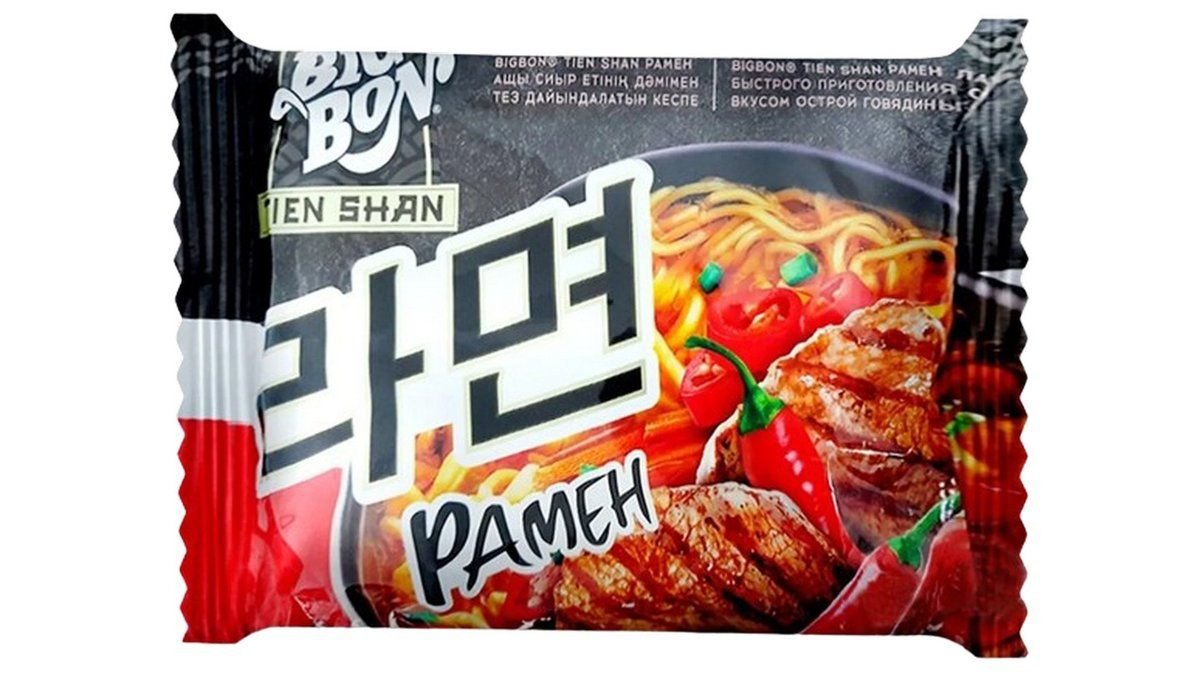 Рамен Big Bon со вкусом острой говядины 100 г