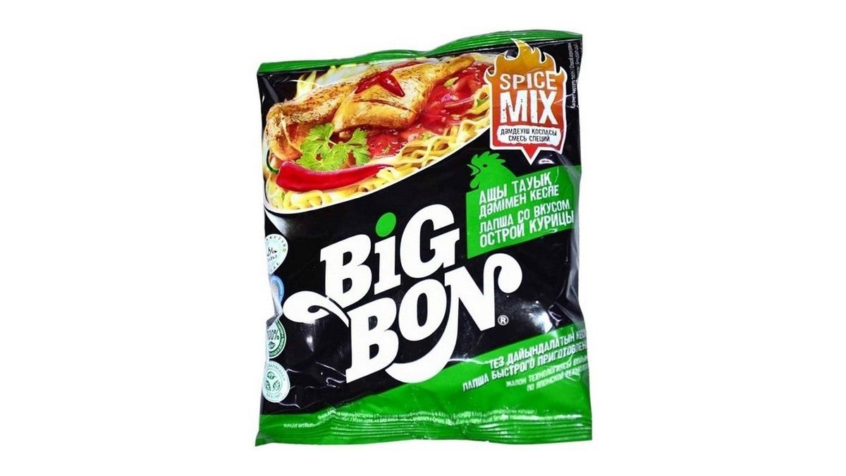Лапша Big Bon со вкусом острой курицы 75 г