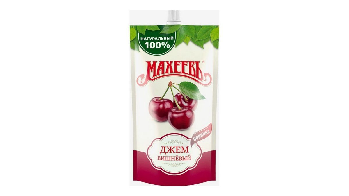 Махеевъ, джем махеевъ 300 гр., вишневый дой пак, шт.