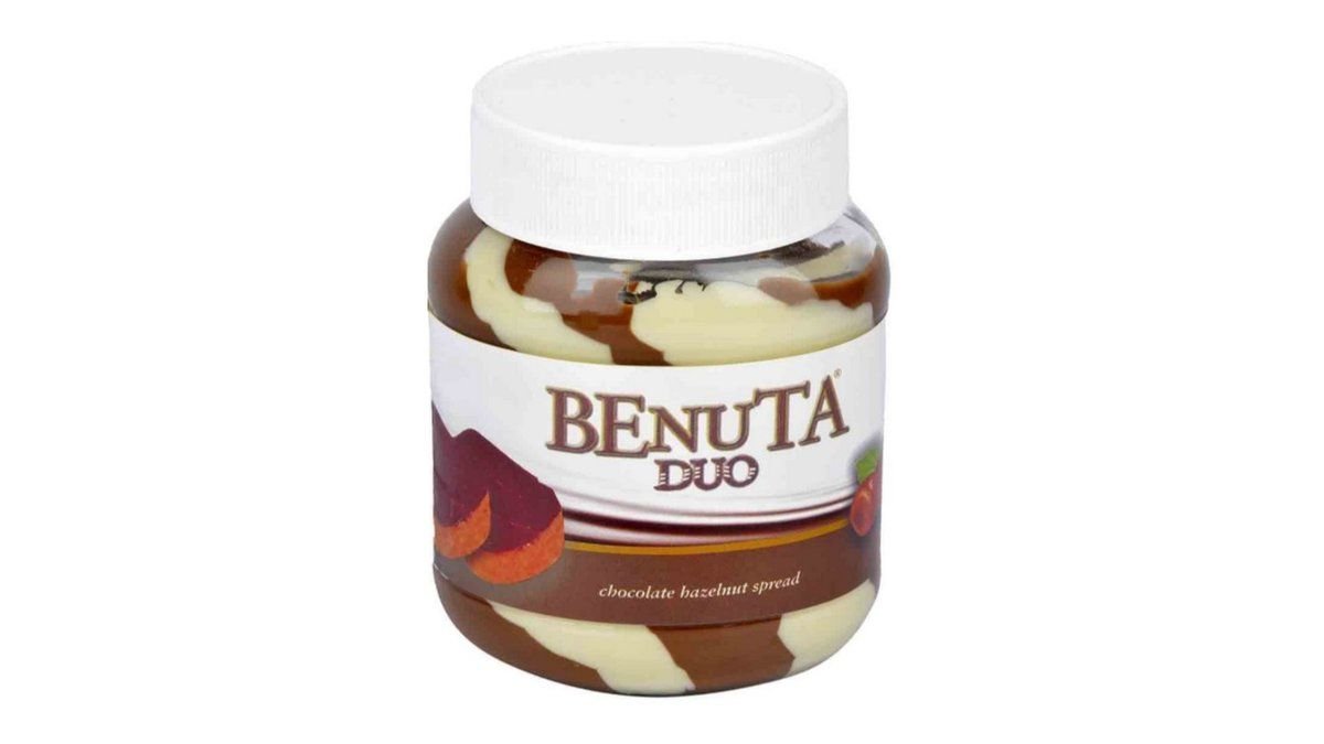 Крем бенута 350гр duo шоколадно/ореховый