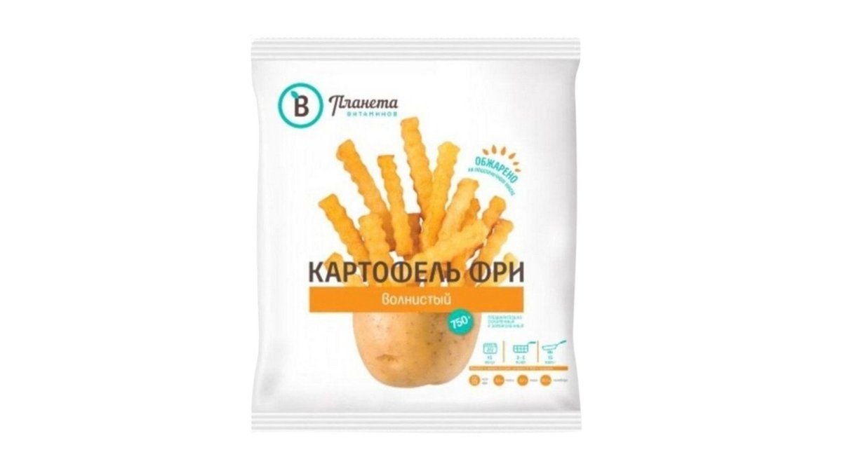 Картофель фри Планета Витаминов волнистый 750 г