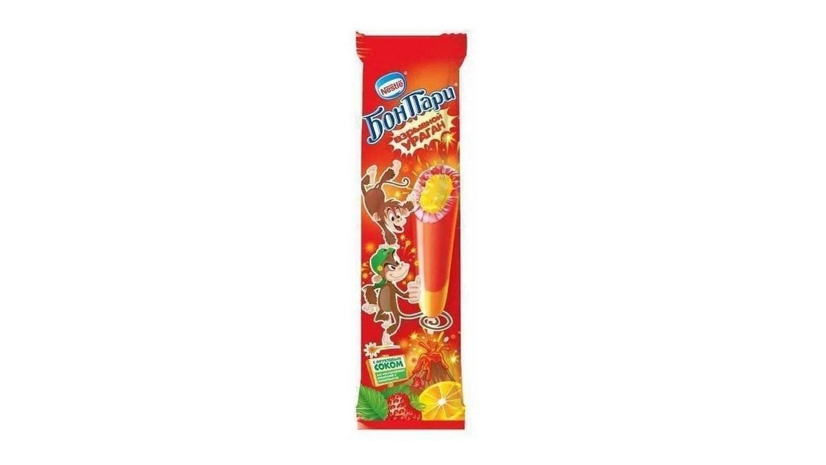 Nestle, мороженое nestle 50 гр., лед бон пари ураган, шт.