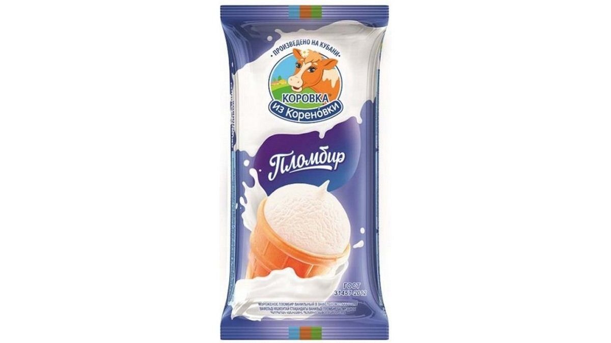 Мороженое КОРОВКА ИЗ КОРЕНОВКИ Пломбир 100г