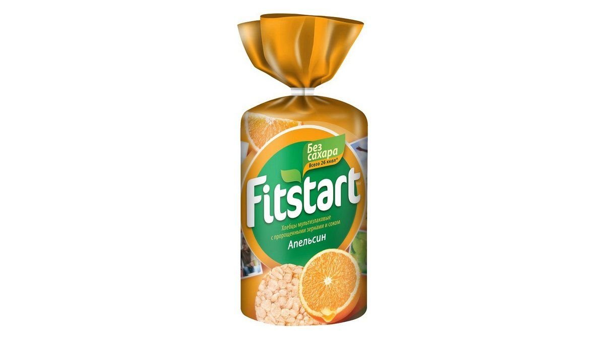 Хлебцы Fitstart мультизлаковые апельсин 100 г