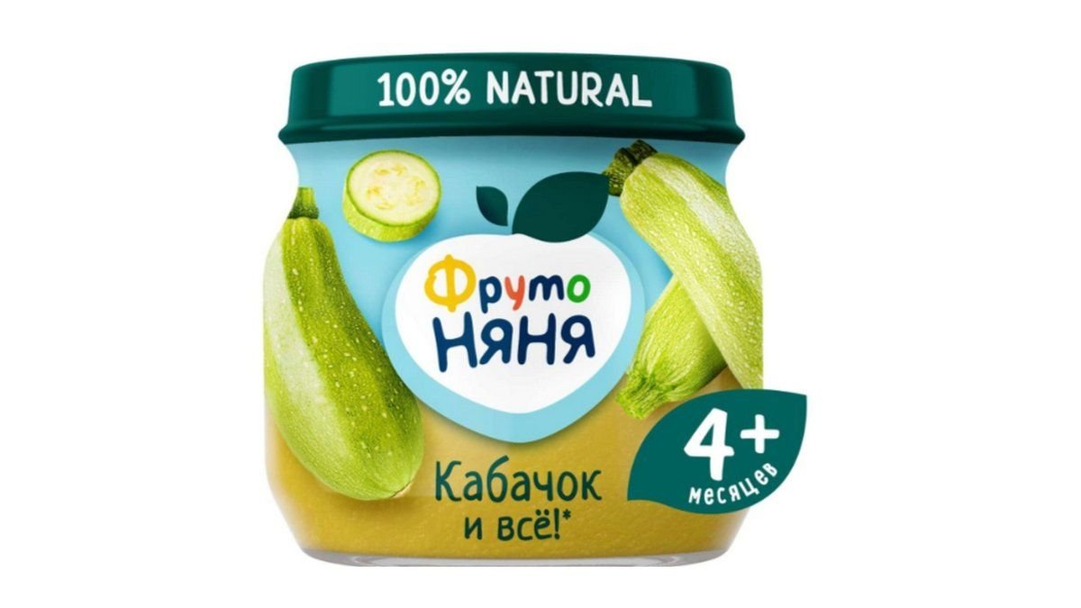 Пюре ФРУТО НЯНЯ Из кабачков 80г с/б