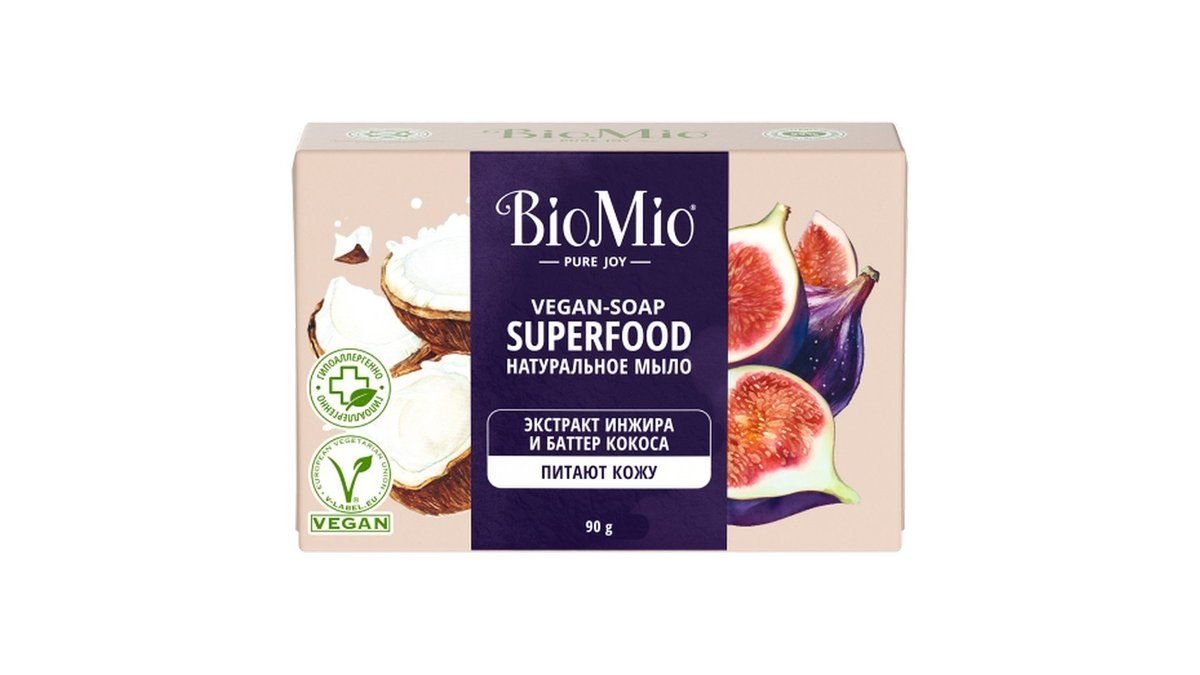 Мыло BIOMIO Инжир и кокос 90г кор