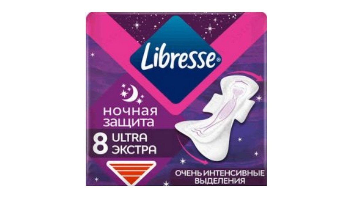 Libresse прокладки libresse ultra Ночные 8шт. шт.