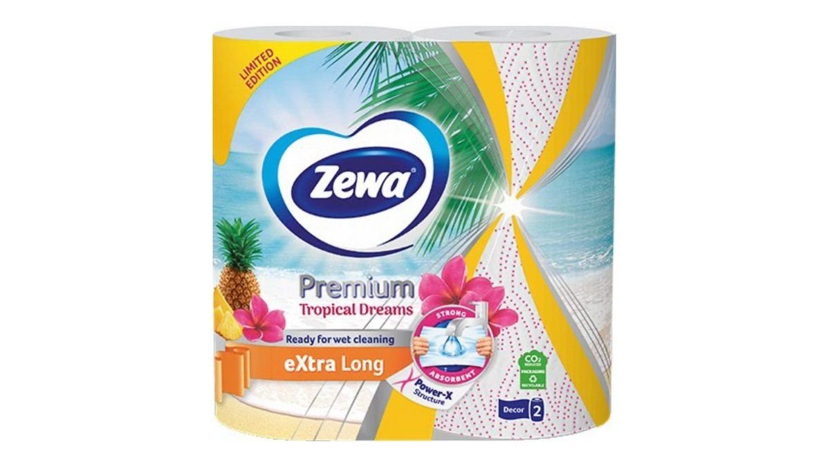 Полотенца бум zewa extra long 2сл 2рул 70лист