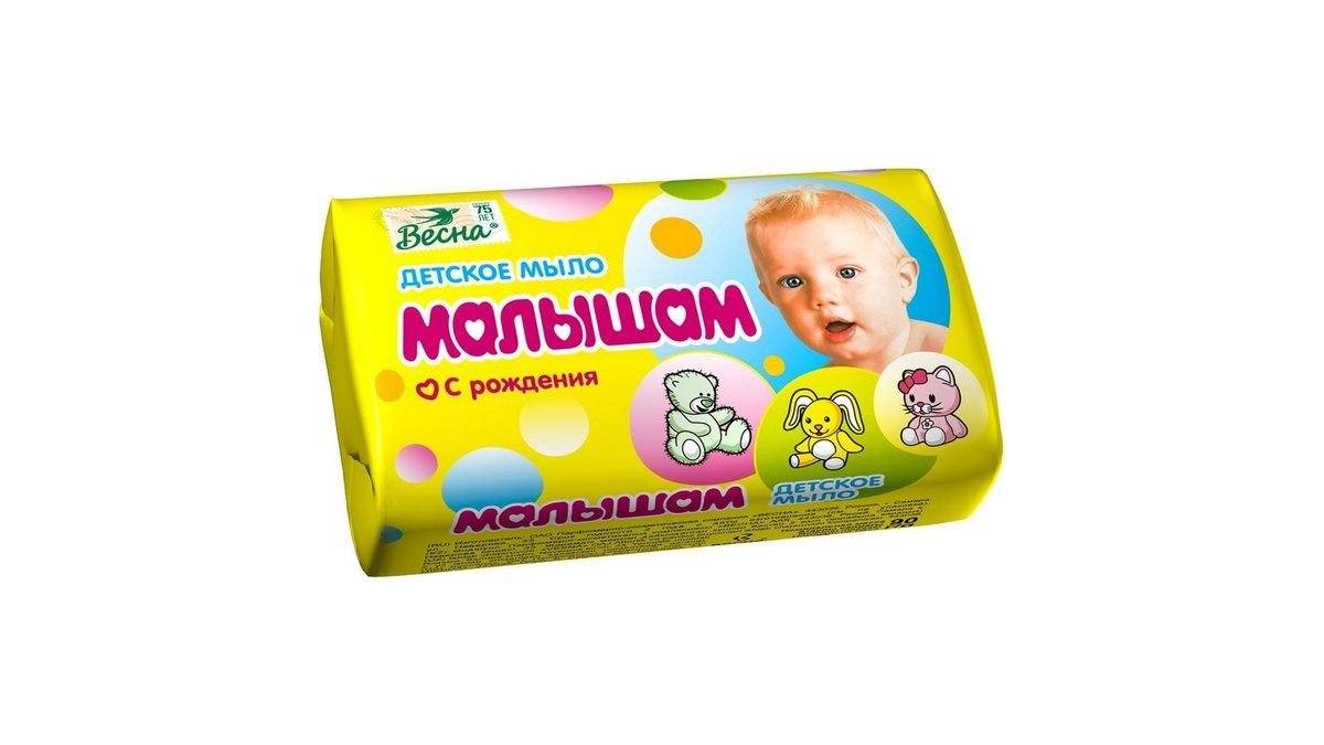 Весна, мыло детское весна 90 гр., малышам, шт.