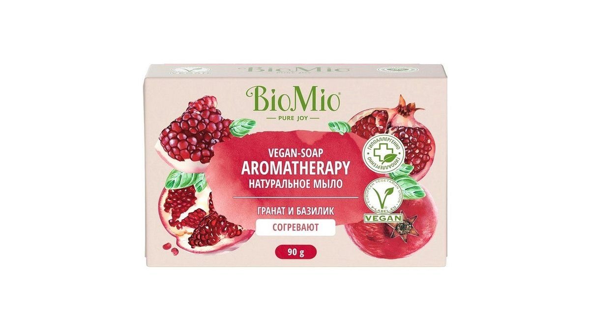 Мыло BIOMIO Гранат и базилик 90г кор