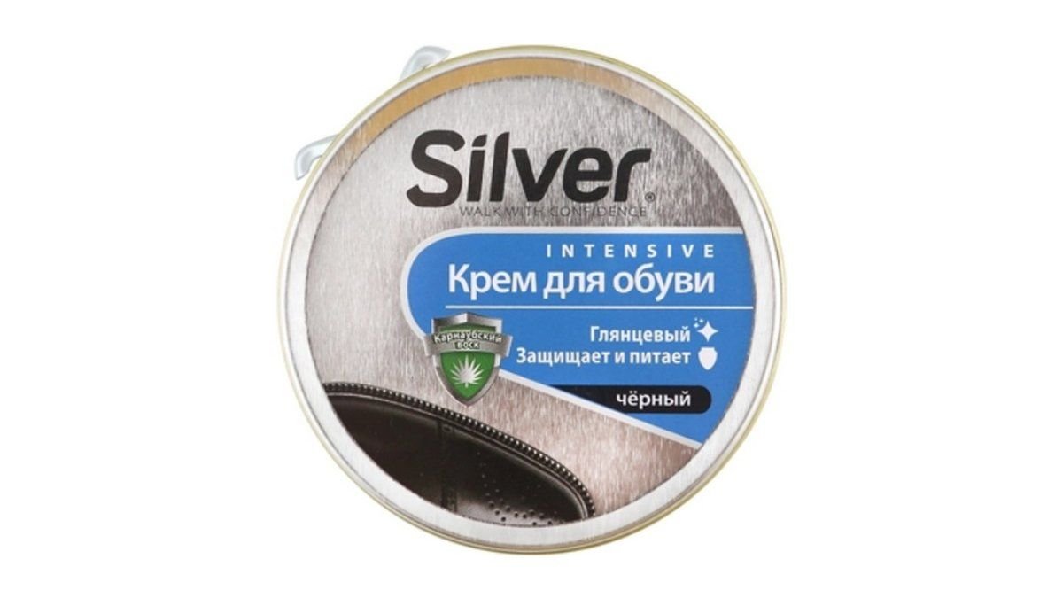 Крем SILVER Для обуви Классик Черный 50мл