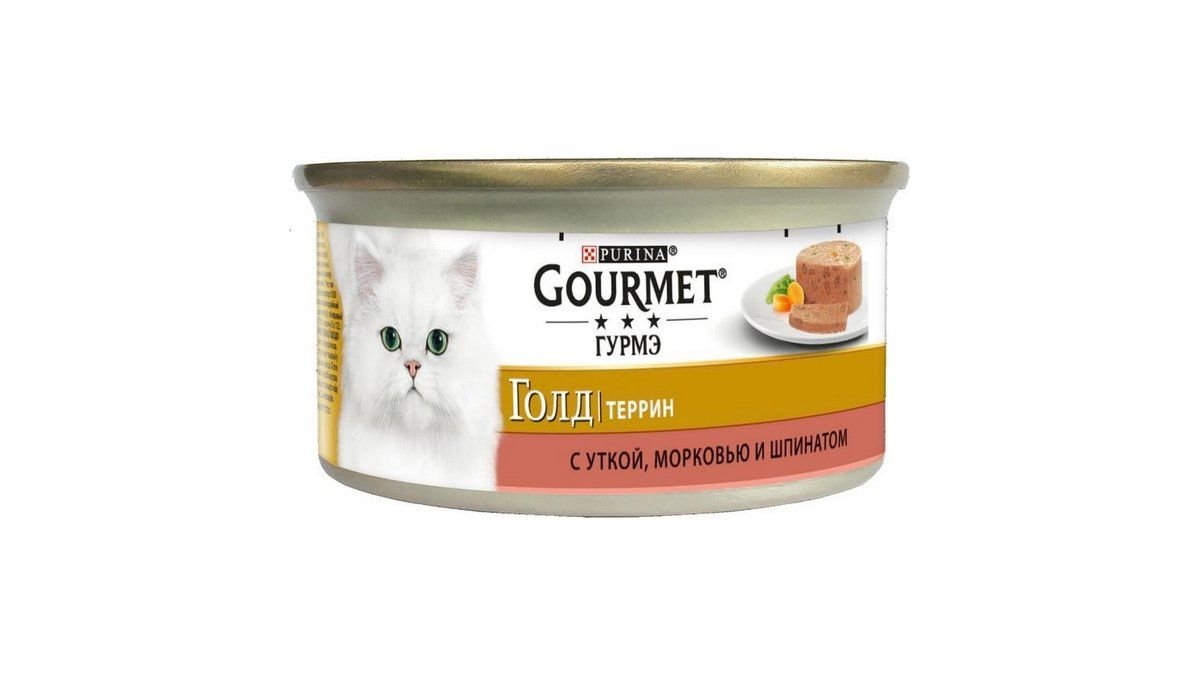 Корм для кошек Gourmet Gold с уткой 85 г