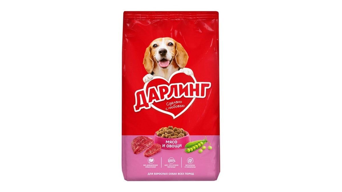 Корм для собак Darling Мясо с овощами 2 кг