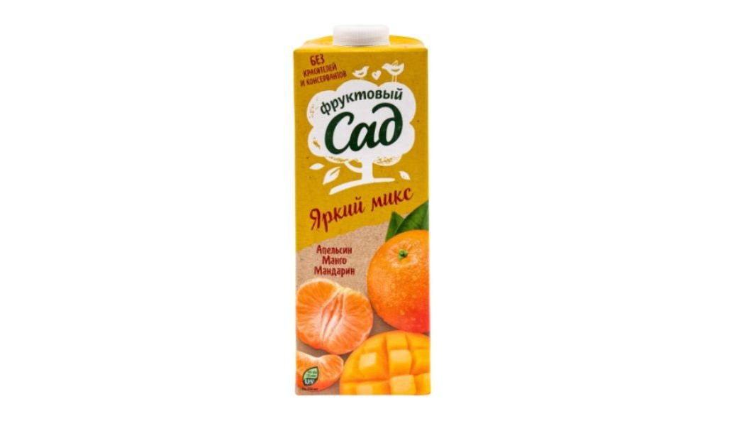 Сок Фруктовый Сад апельсин-манго-мандарин 950мл