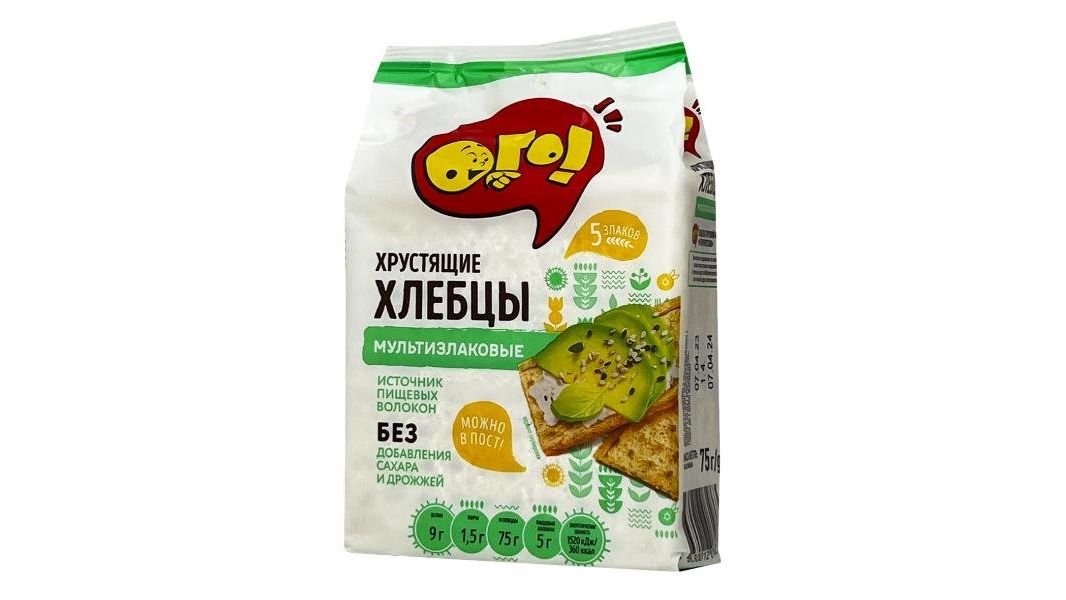 Хлебцы Ого хрустящие мультизлаковые 75г