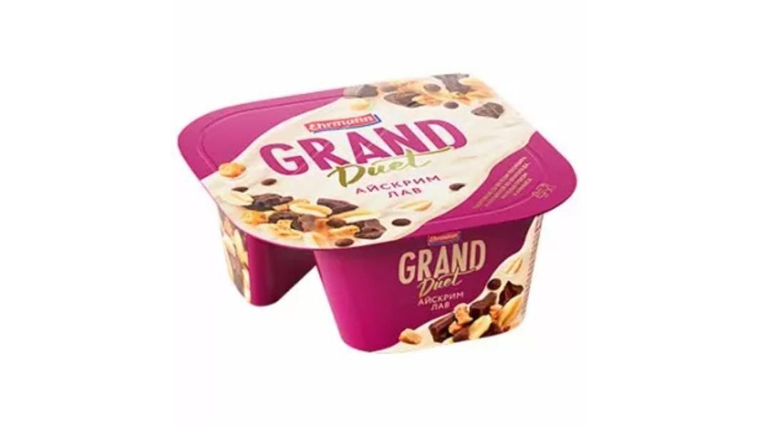 Йогурт творожный Grand Duet айскрим лав 9,1 % 138г