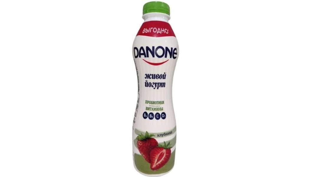 Йогурт питьевой Danone клубничный 1,2% 670 г