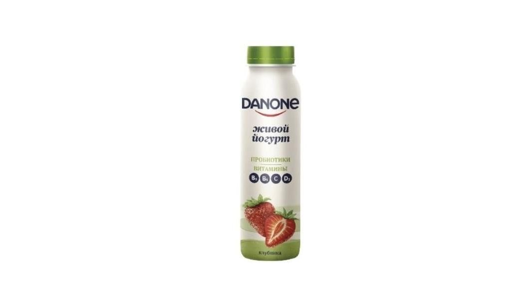 Йогурт питьевой Danone клубничный 1,2% 270 г