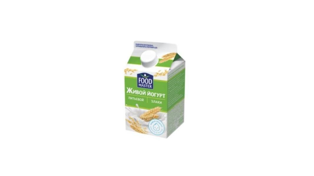 Йогурт питьевой Food Master злаки 2% 450 г