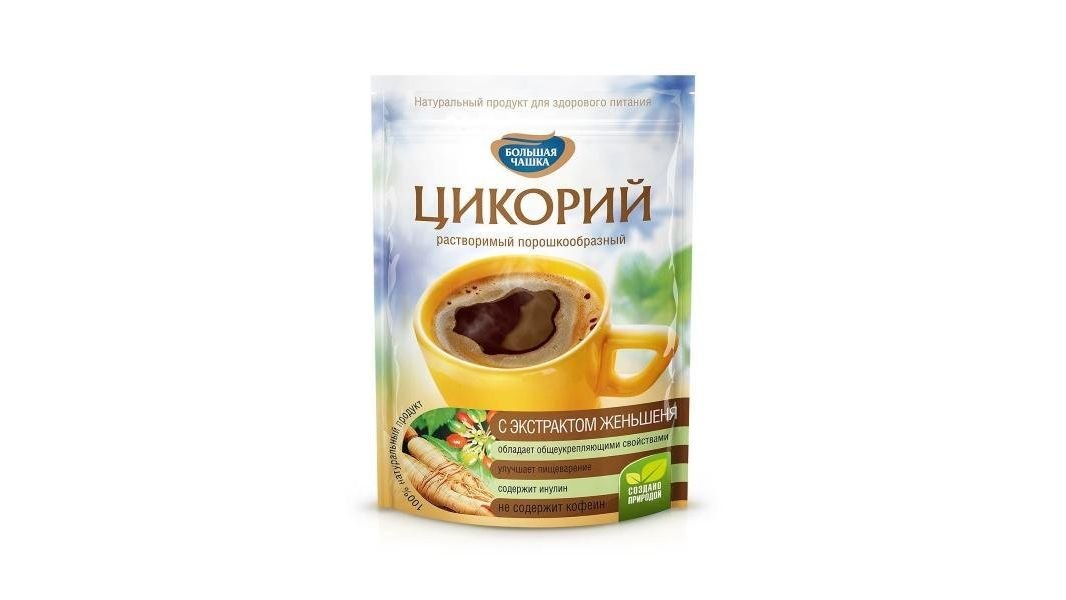 Цикорий Большая чашка с экстрактом женьшеня 85г