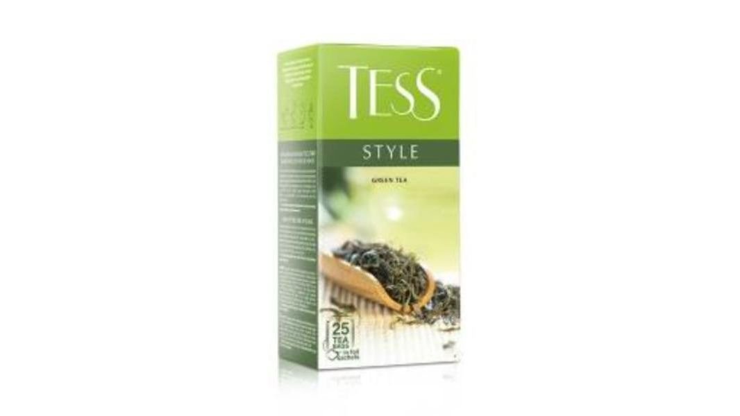 Чай Tess style зеленый 1,8гх25шт пак