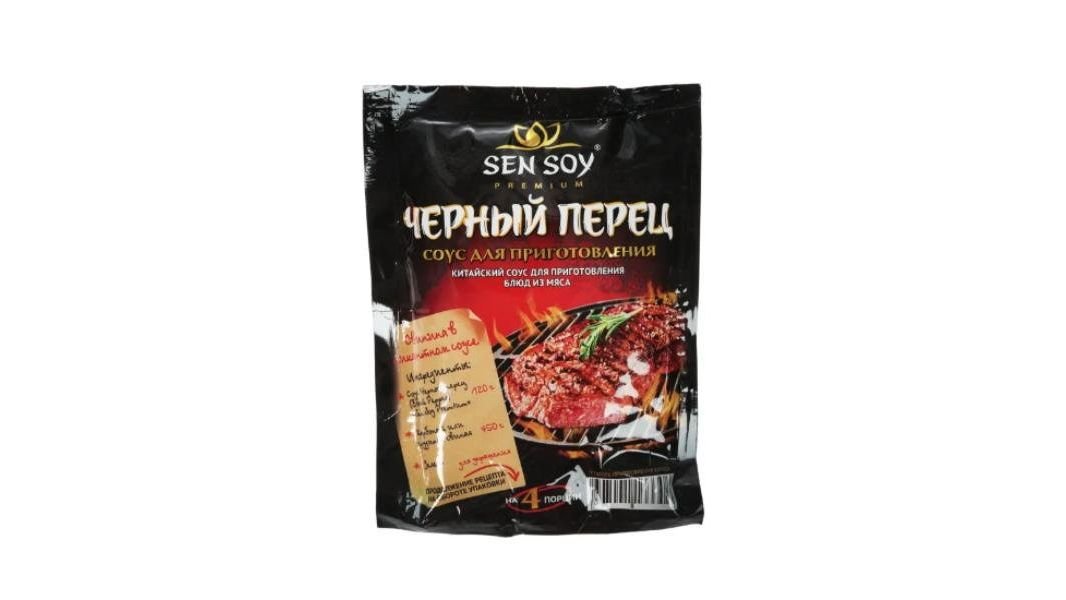 Соус Sen Soy black peppe с черн перцем 120г