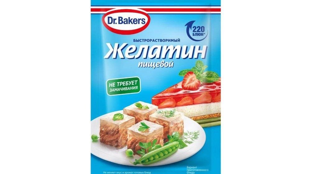 Желатин Dr.Bakers пищевой 10 г саше