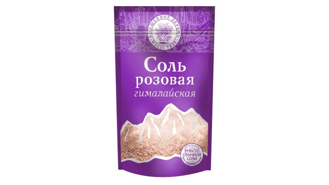 Соль морская Волшебное дерево роз  гималайская крупная 350 г