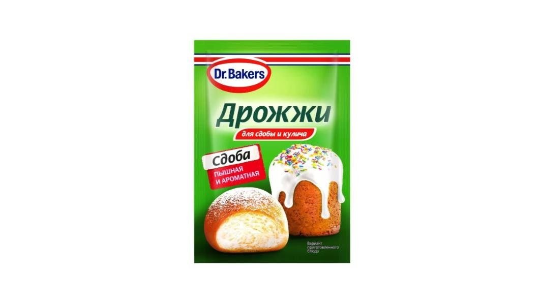 Дрожжи DR BAKERS Для сдобы и кулича 8г