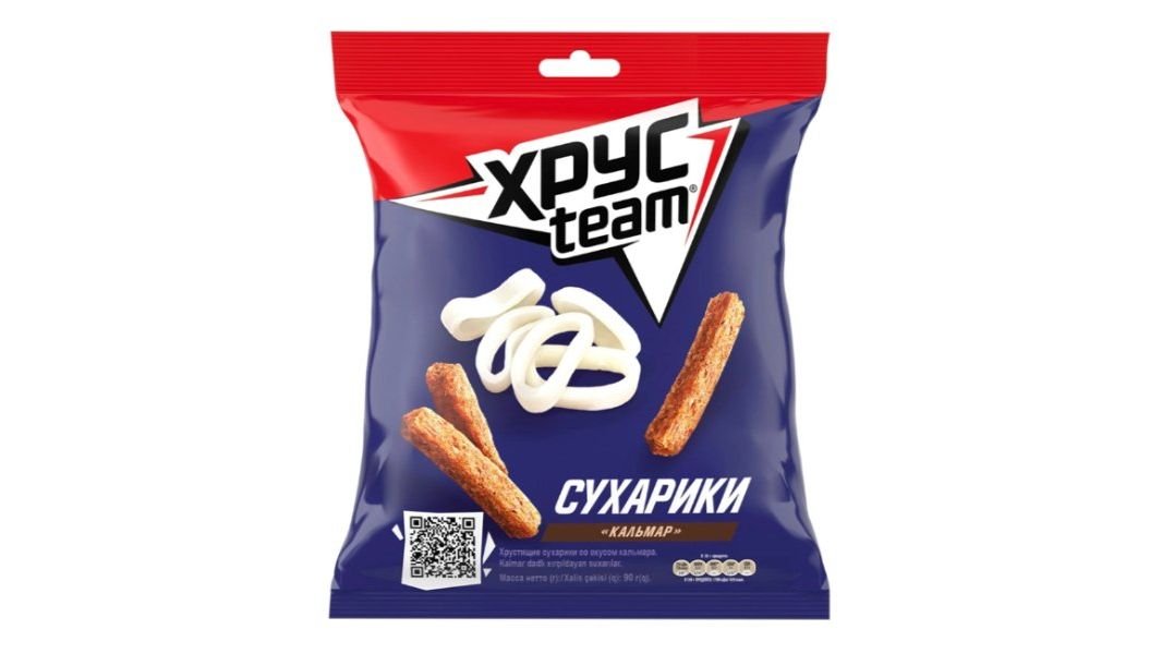 Сухарики Хрустeam Stix кальмар 60 г