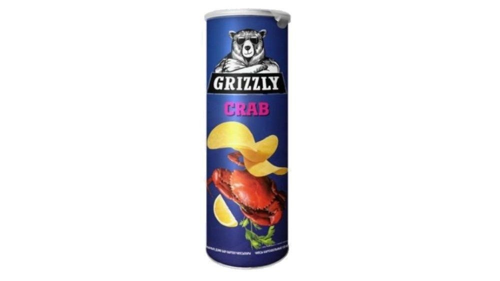 Чипсы Grizzlyкраб 130 г туба