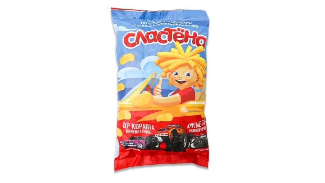 Палочки кукурузные Сластена супер тачки 120 г