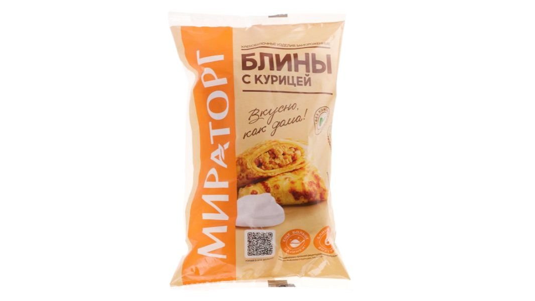 Блины МИРАТОРГ С курицей замороженные 360г