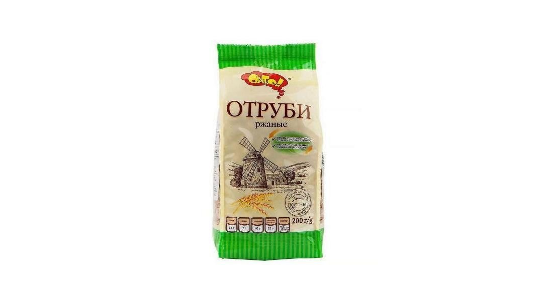Отруби Ого ржаные 200г пакет
