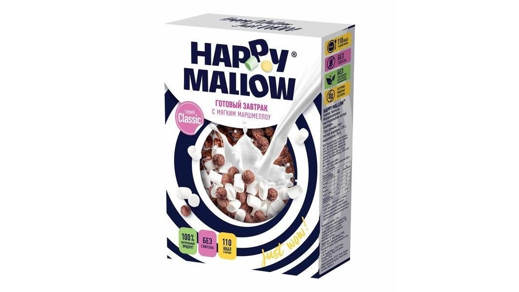 Завтрак готовый Happy mallow с мягк маршмэллоу 240г