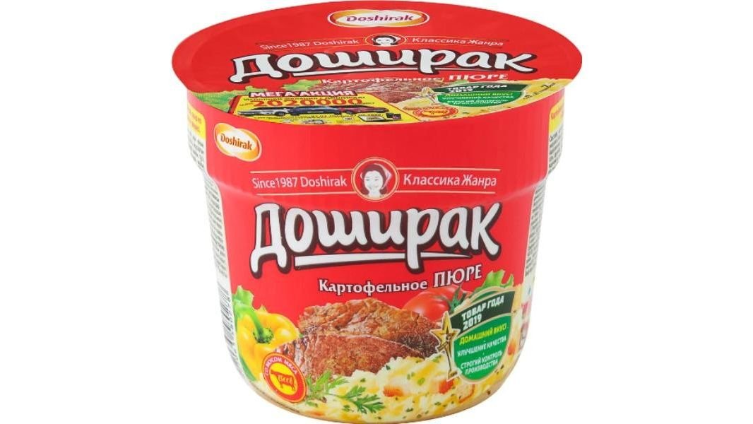 Пюре картофельные Доширак мясо 40г