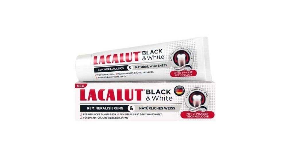 Паста зубная детская Lacalut black&white 75 мл