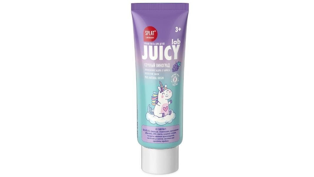 Зубная паста SPLAT Juicy Виноград 3+ 55мл кор