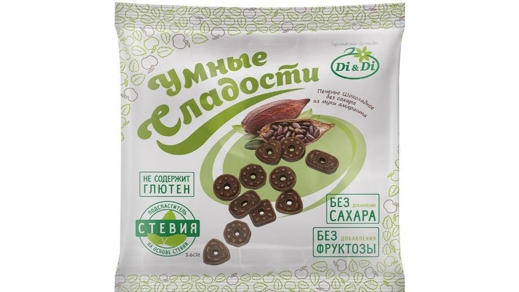 Печенье Di Di умные сладости шок без сахара 160 г