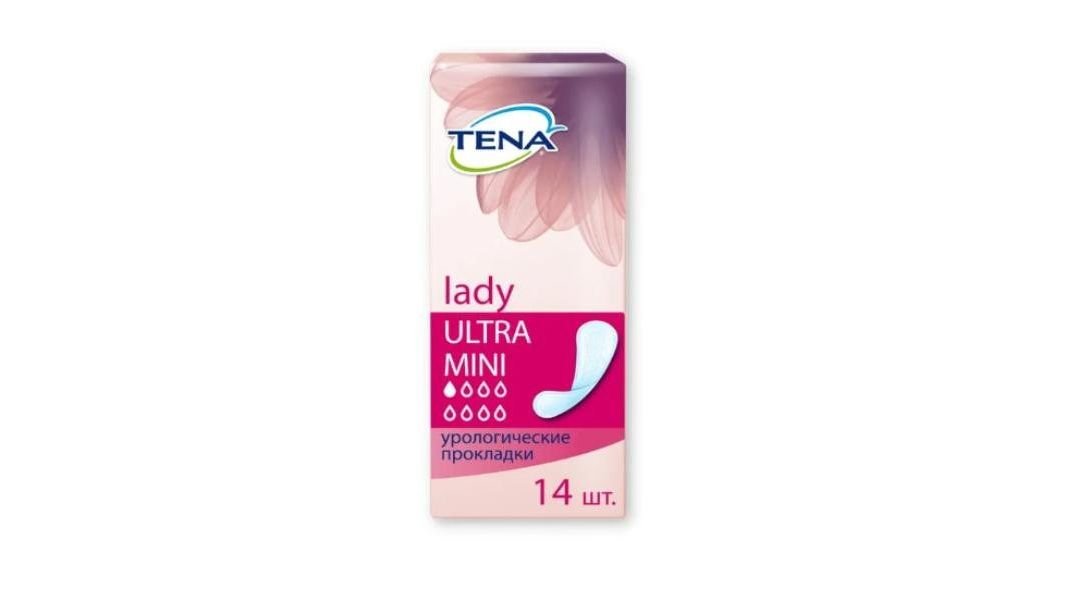 Прокладки Tena Lady ultra mini тонкие 14шт